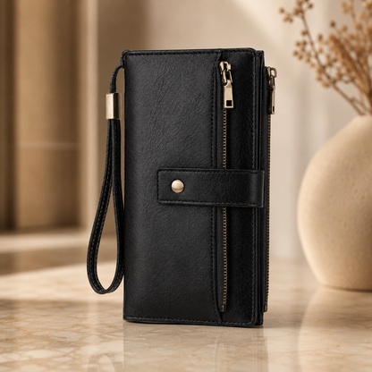 👛 Large Capacity Women’s Wallet with RFID Protection