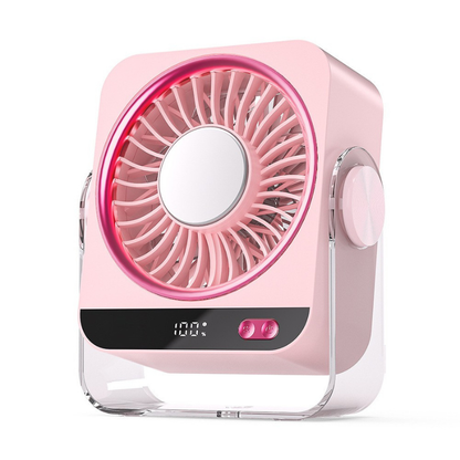 Desk Cooling Fan for Bedroom, 199 Speed Turbo Airflow, Digital Display Quiet Table Fan