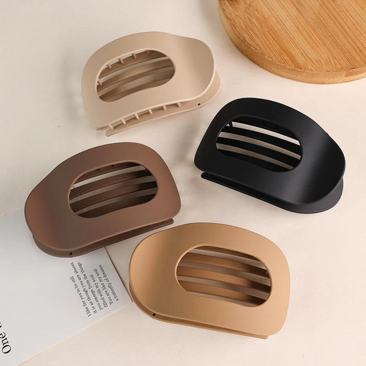 4 Pack Solid Hair Flat Clip Set