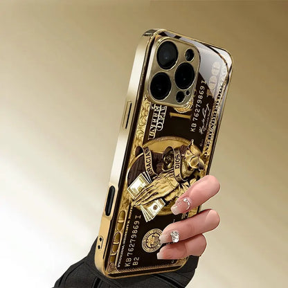 Money Pattern Printed Gold 100 Dollar Bill Multi-Model All-Inclusive Phone Case
