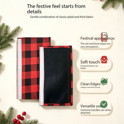 🎄Plush Christmas Fridge Handle Covers – Festive Kitchen Decor