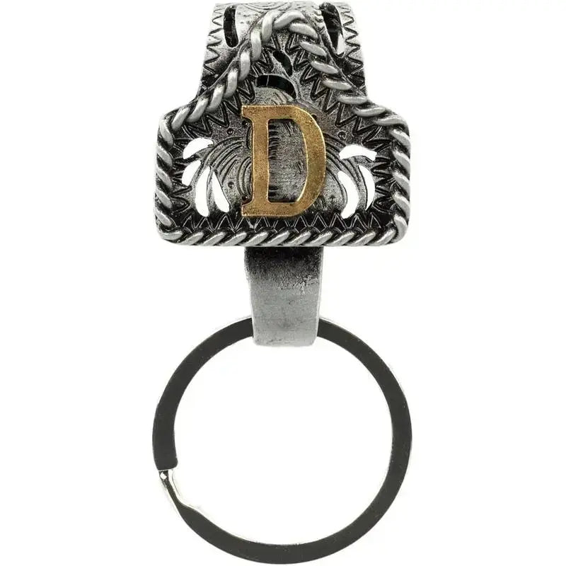 Cow Tag Belt Key Holder 🔑 | Western Style Clip + Custom Initial 🤠