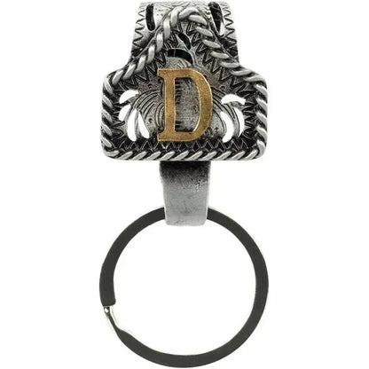 Cow Tag Belt Key Holder 🔑 | Western Style Clip + Custom Initial 🤠