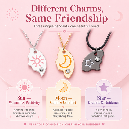 Matching BFF Necklaces for You and Your Two Besties