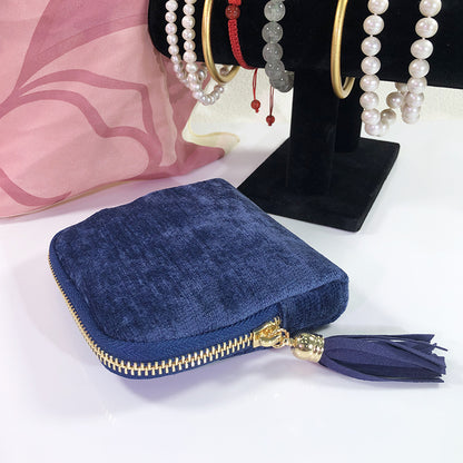 💍Jewelry zippered pocket case Travel Jewelry Bag