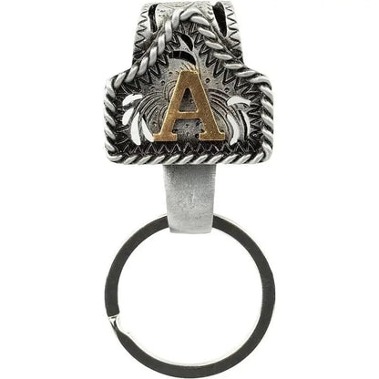Cow Tag Belt Key Holder 🔑 | Western Style Clip + Custom Initial 🤠