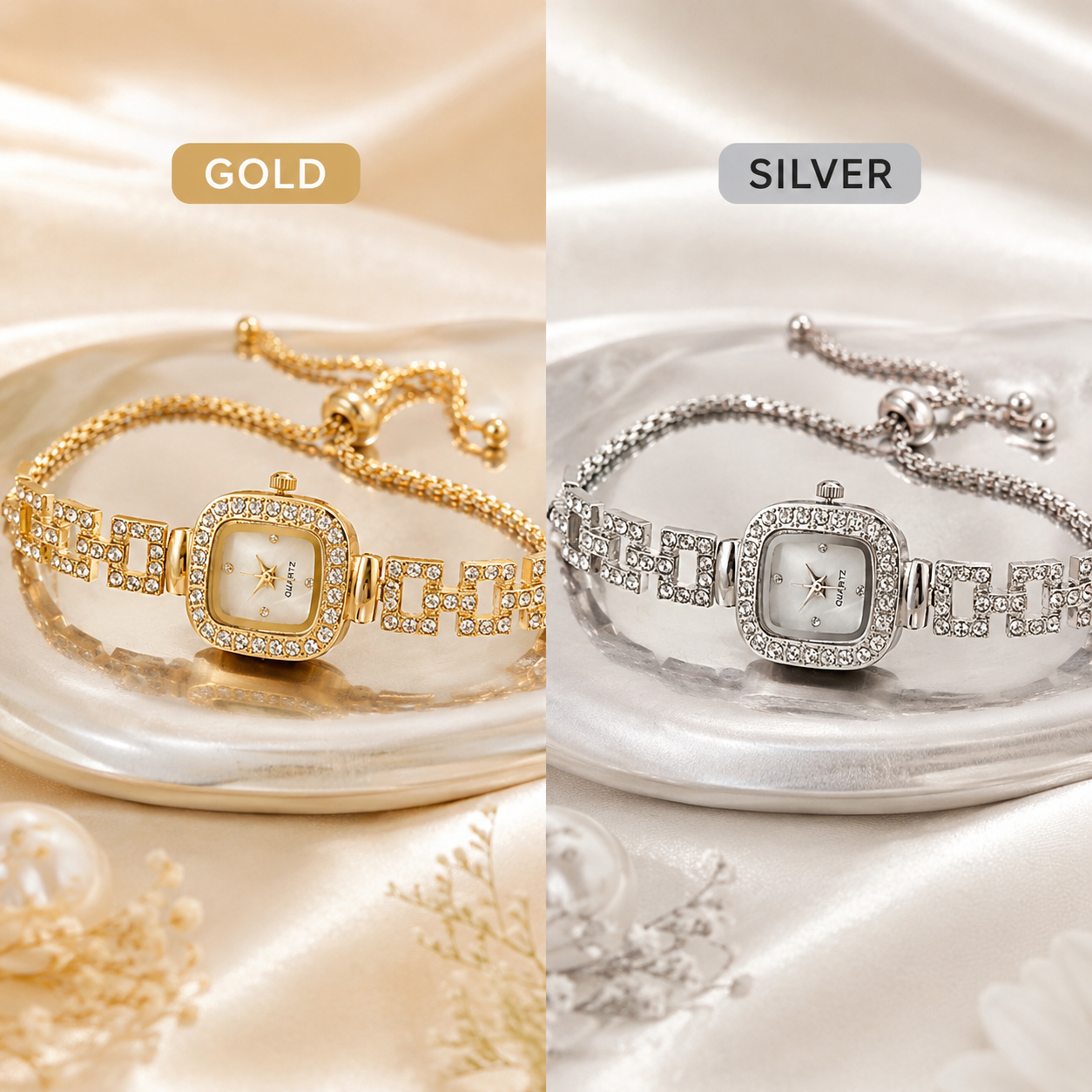 ✨ Sparkly Rhinestone Watch – A Cute Gift That Makes Every Outfit Shine