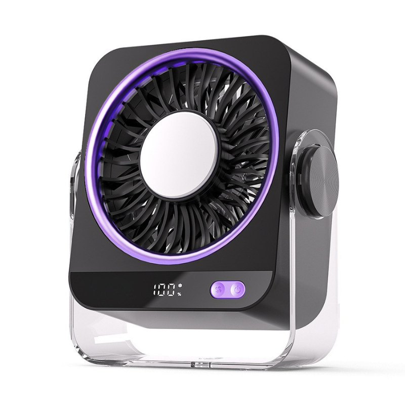 Desk Cooling Fan for Bedroom, 199 Speed Turbo Airflow, Digital Display Quiet Table Fan