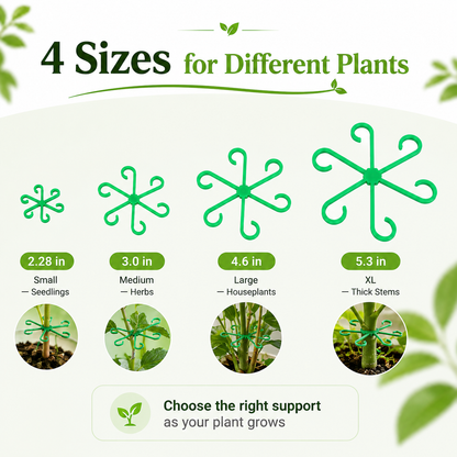 🌱 Reusable Plant Stem Support Clips – Keep Plants Neat & Upright