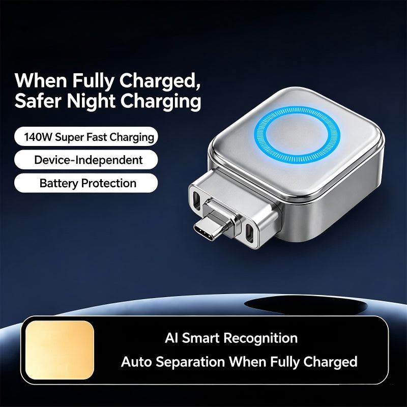 Last Day 49% OFF⚡ Supercharge Safely with the 140W AI Auto-Disconnect Adapter! 🔌