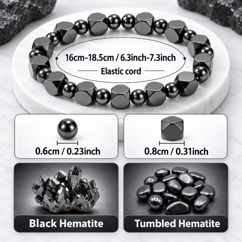 Faceted Stone Protection Bangle
