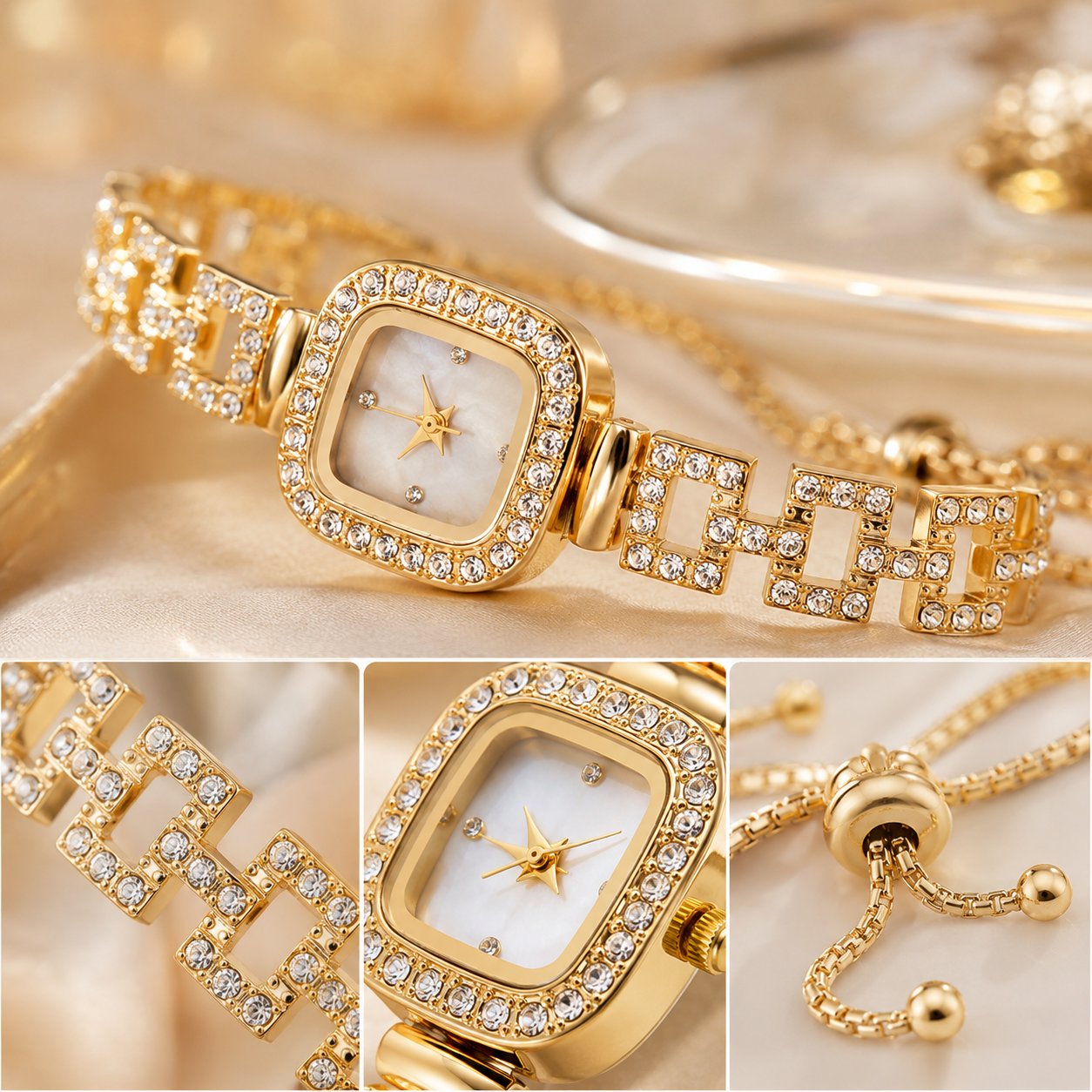 ✨ Sparkly Rhinestone Watch – A Cute Gift That Makes Every Outfit Shine