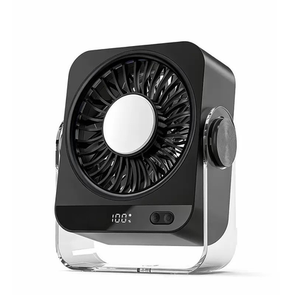 Desk Cooling Fan for Bedroom, 199 Speed Turbo Airflow, Digital Display Quiet Table Fan