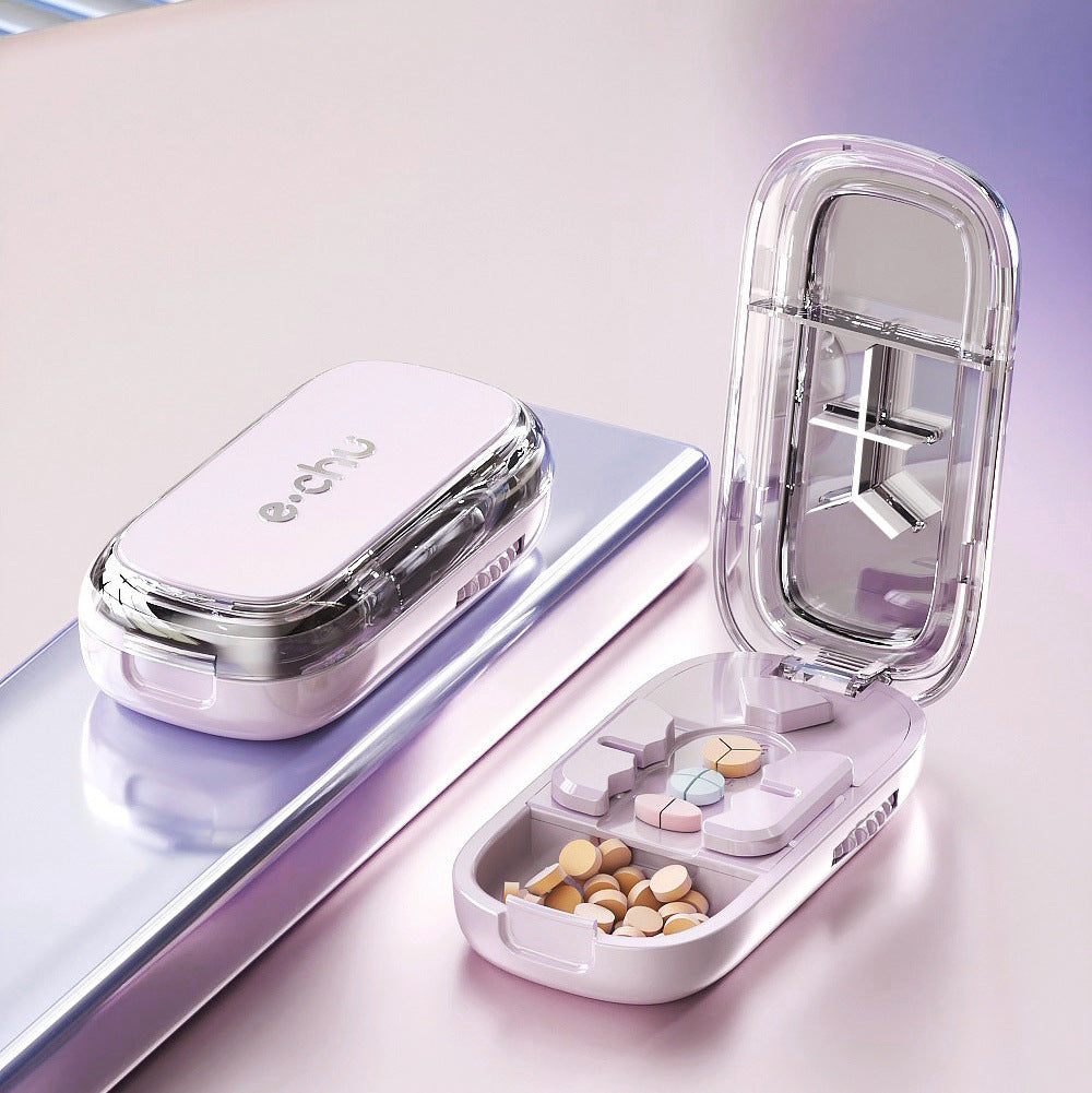 No-Crumble Adjustable Pill Cutter for Daily Doses