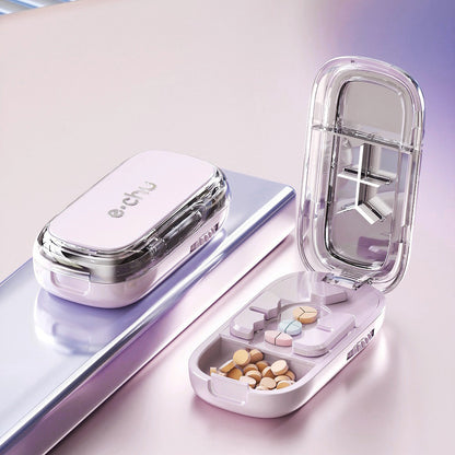 No-Crumble Adjustable Pill Cutter for Daily Doses