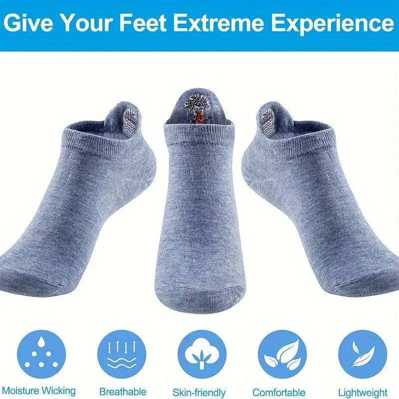 ✨ Non-Slip Smiley Tab Socks – Stay-Put Comfort & Cute Style!