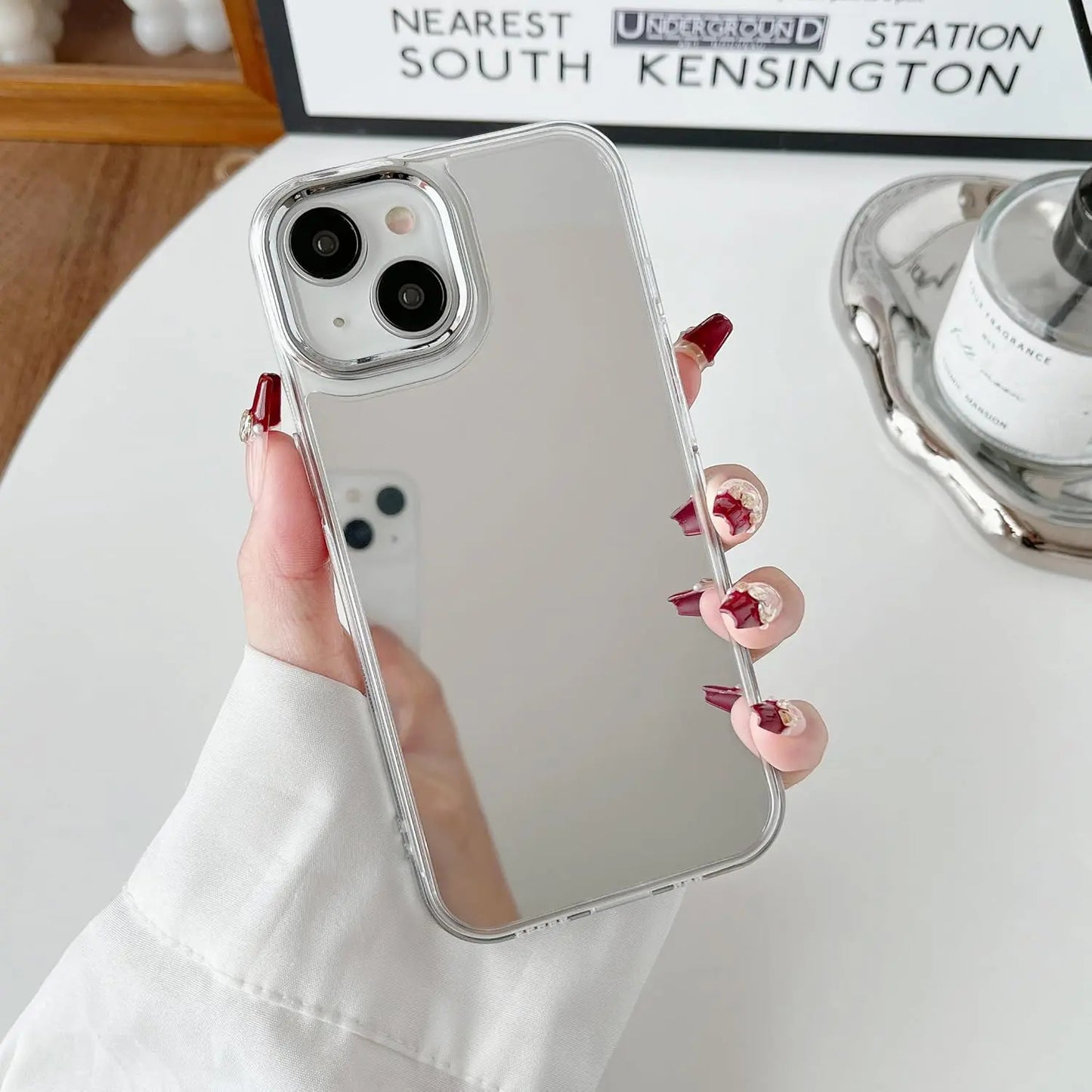💄 Last Day 49% OFF – Makeup Mirror Phone Case ✨ Shockproof iPhone Case with Built-In Mirror