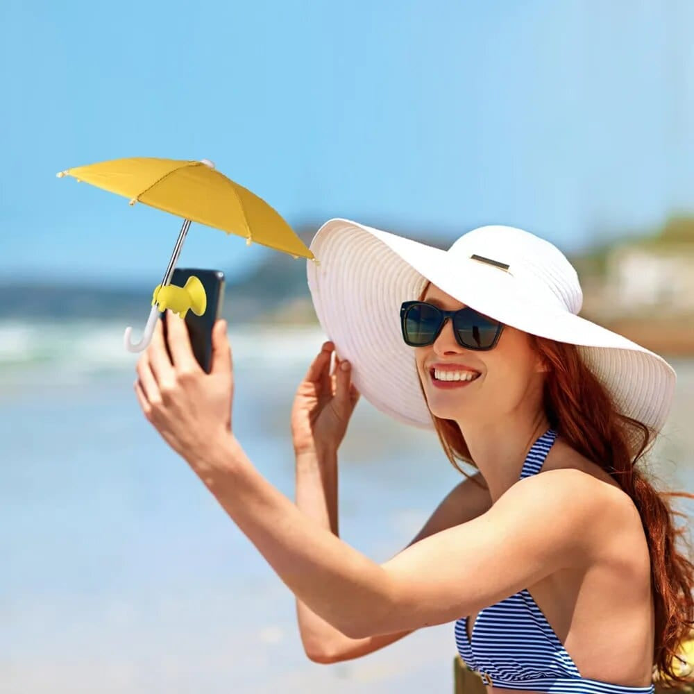 ☀️ Bring Vacation Vibes Anywhere — The Playful Outdoor Phone Umbrella Holder