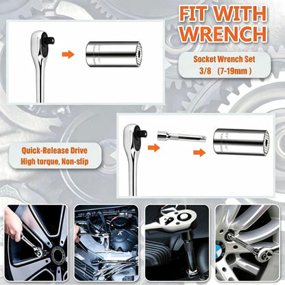 🔧 Universal Socket Tool – One Socket for Almost Any Nut & Bolt