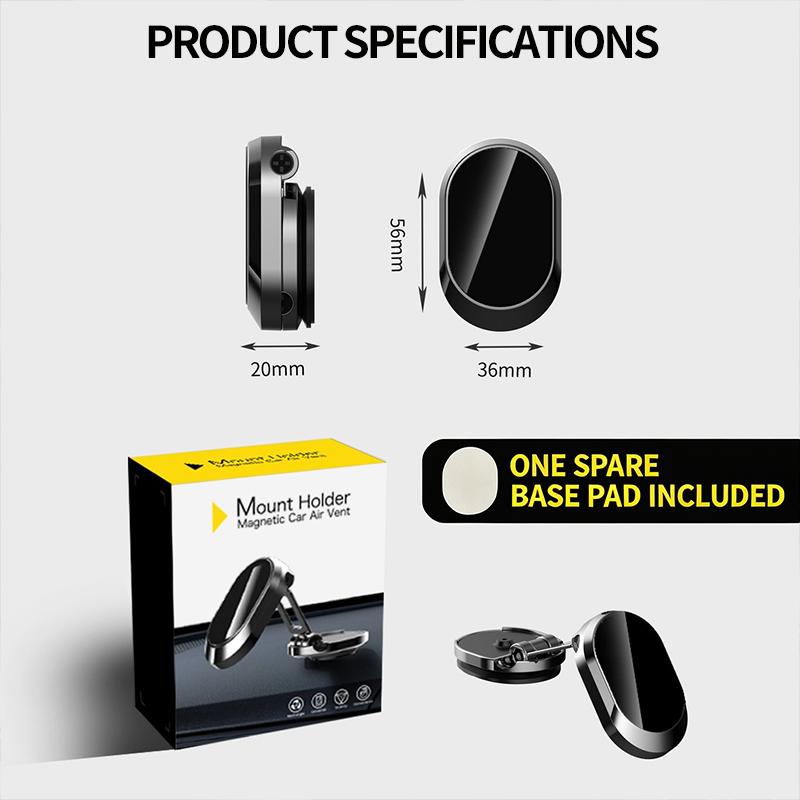🥳HOT SALE🥳💞50K+ SOLD! Phone Holder Strong magnet, 360° rotation & foldable metal. Safer driving – grab yours! ✅