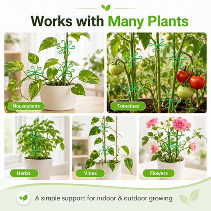 🌱 Reusable Plant Stem Support Clips – Keep Plants Neat & Upright