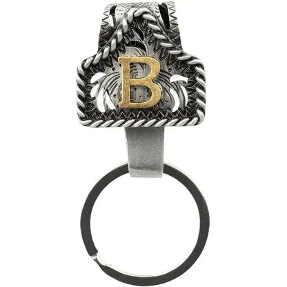 Cow Tag Belt Key Holder 🔑 | Western Style Clip + Custom Initial 🤠