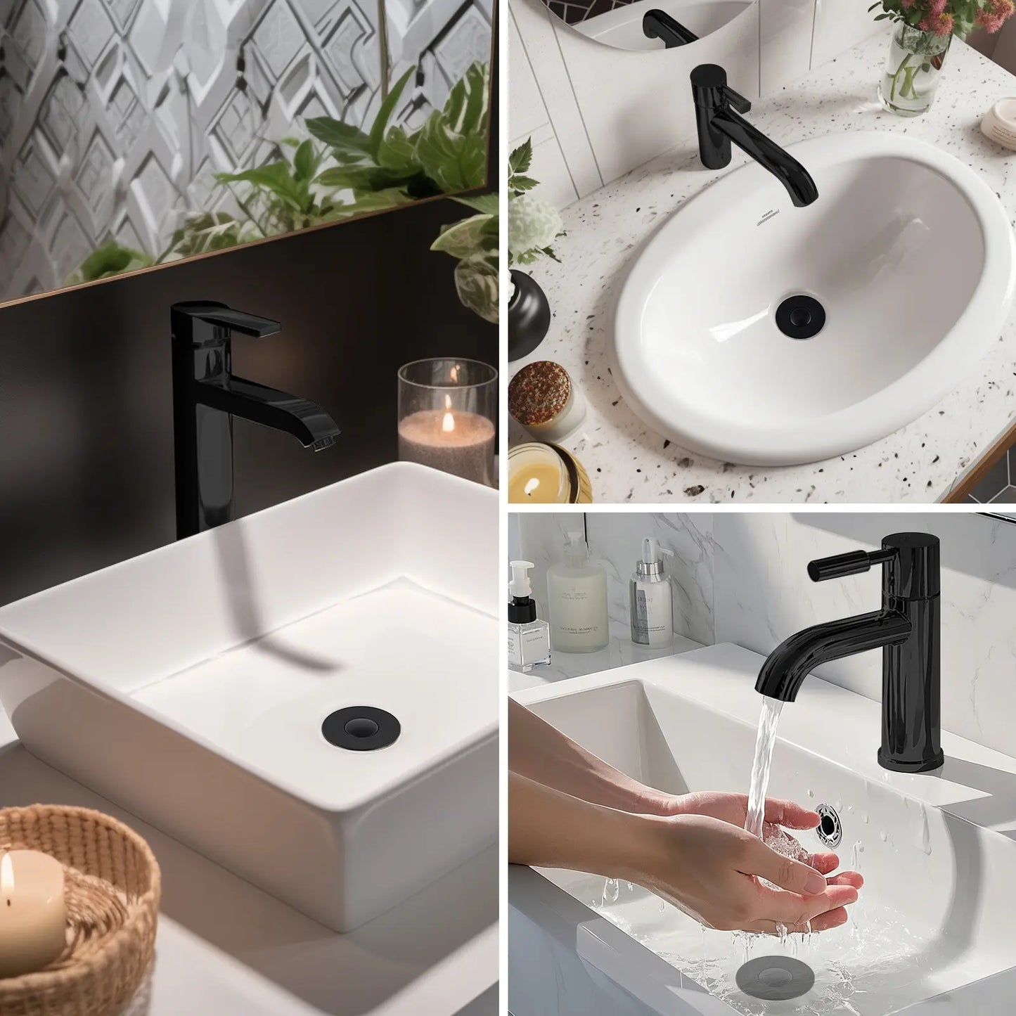 3-in-1 Bathroom Sink Drain Strainer Bathroom