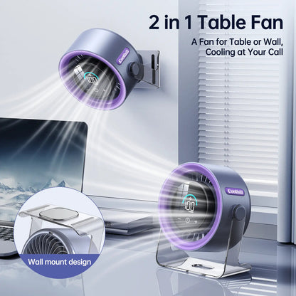 Powerful Cooling Desktop Fan with LED Display — Perfect for Home & Office 🌬️