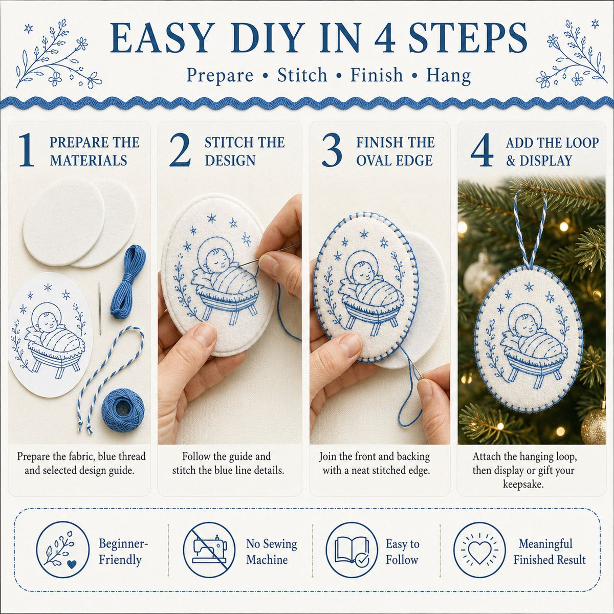 🎁 Make a Gift They'll Treasure 💕 | Beginner-Friendly DIY Oval Embroidery Kit
