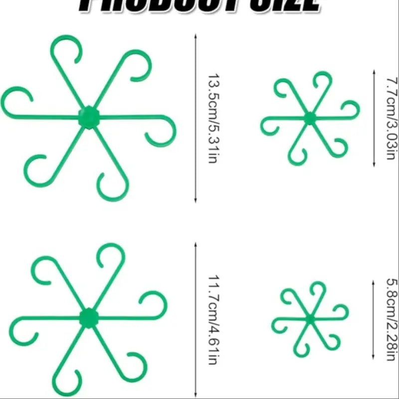 🌱 Reusable Plant Stem Support Clips – Keep Plants Neat & Upright