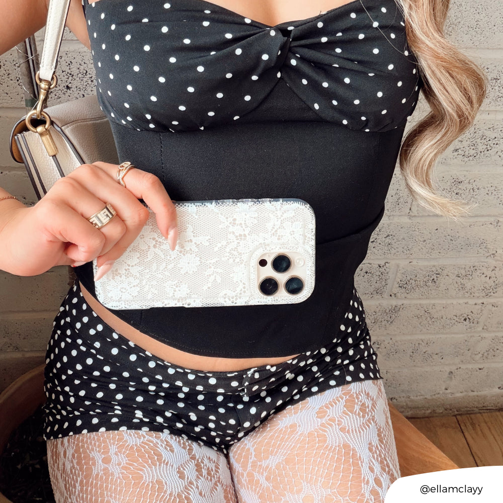 White Lace Clear Case ✨ | Pretty Protection for Your Everyday Phone Style