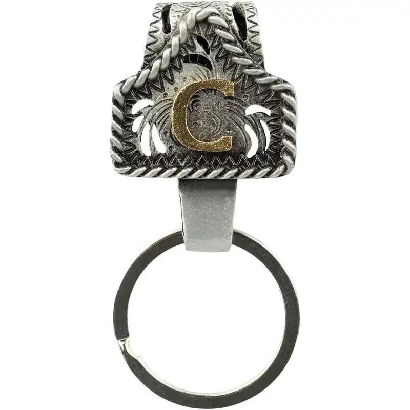 Cow Tag Belt Key Holder 🔑 | Western Style Clip + Custom Initial 🤠