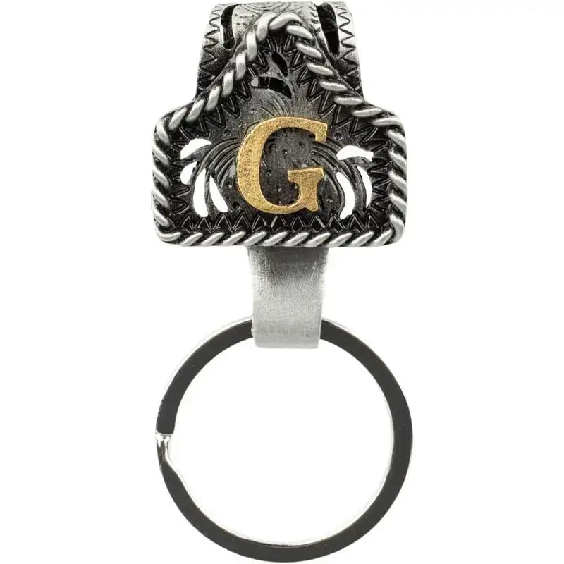 Cow Tag Belt Key Holder 🔑 | Western Style Clip + Custom Initial 🤠