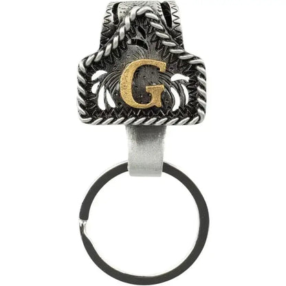Cow Tag Belt Key Holder 🔑 | Western Style Clip + Custom Initial 🤠