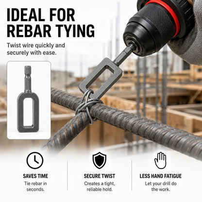 Drill-Powered Wire Twister – Faster Ties for Fences, Rebar & Garden Supports