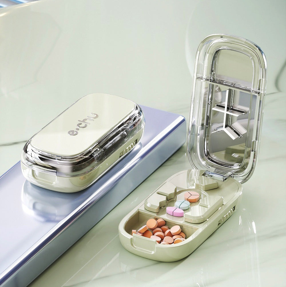 No-Crumble Adjustable Pill Cutter for Daily Doses
