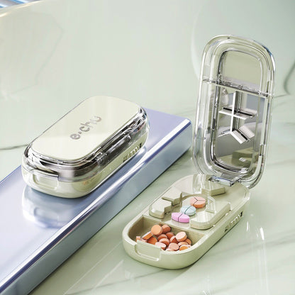No-Crumble Adjustable Pill Cutter for Daily Doses