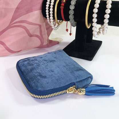 💍Jewelry zippered pocket case Travel Jewelry Bag