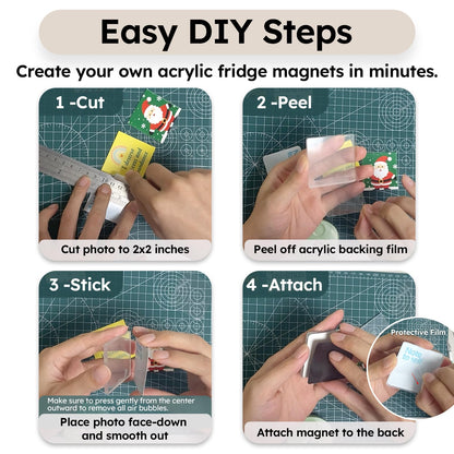 📸 DIY Photo Fridge Magnet Kit– Create Custom Magnets from Your Favorite Memories