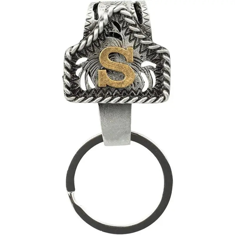 Cow Tag Belt Key Holder 🔑 | Western Style Clip + Custom Initial 🤠
