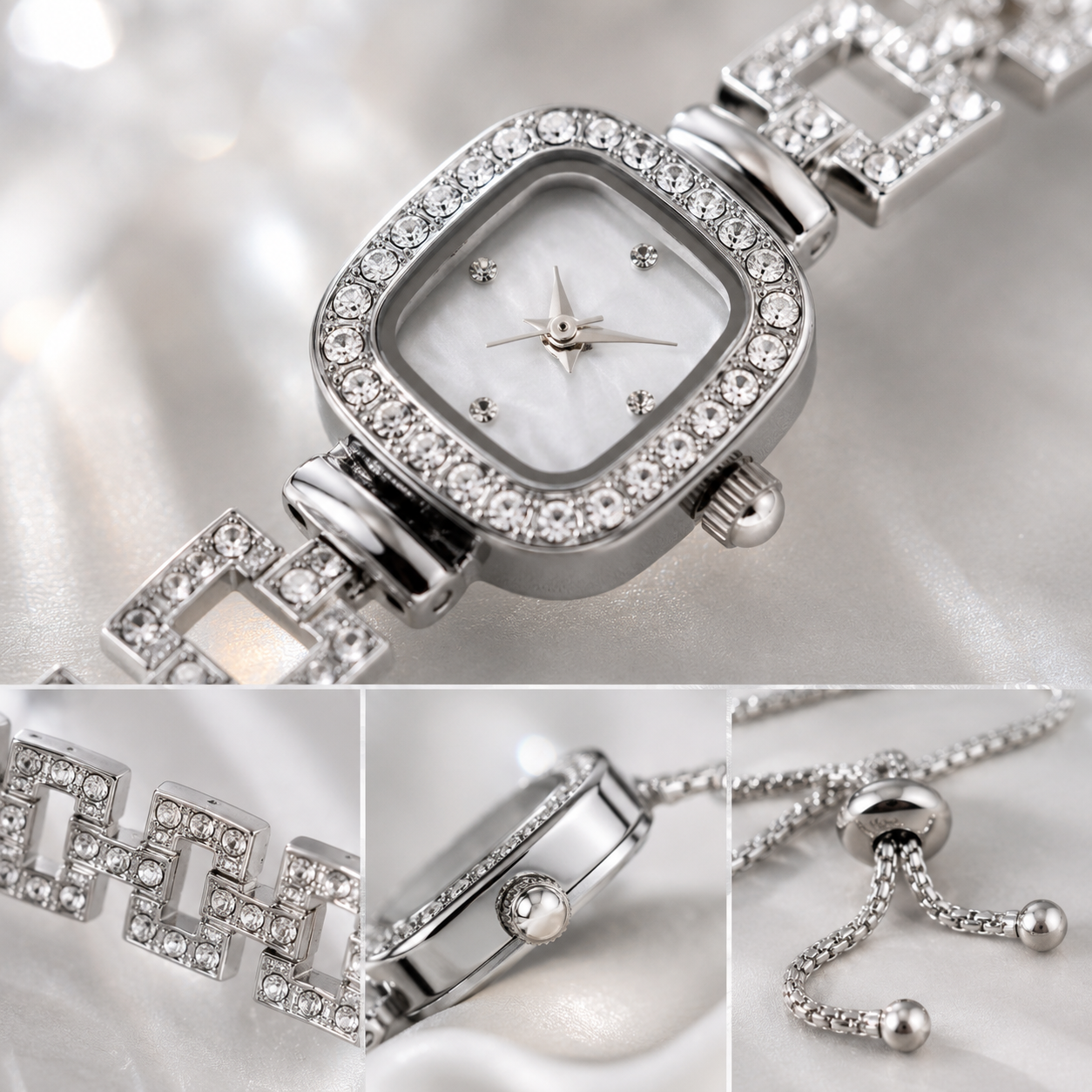 ✨ Sparkly Rhinestone Watch – A Cute Gift That Makes Every Outfit Shine