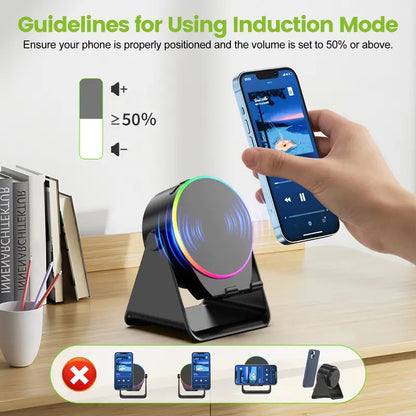 Wireless Induction Bluetooth Speaker