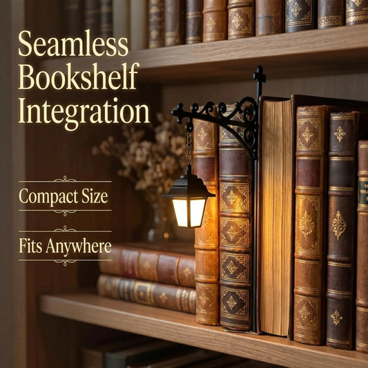 ✨ Vintage Street Lantern Book Nook Light – Bring Warmth & Charm To Your Bookshelf