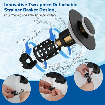 3-in-1 Bathroom Sink Drain Strainer Bathroom