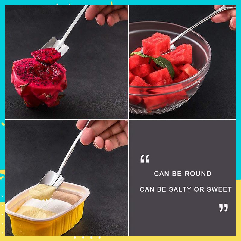✨ Not Your Ordinary Spoon – Unique Shovel Design Dessert Spoon Set (4PCS)