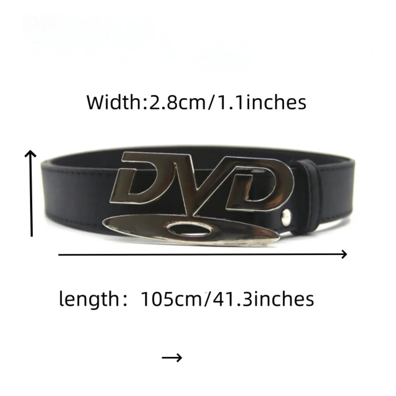 Retro DVD Buckle Belt 💿 — Y2K Streetwear Essential for Instant Style Upgrade