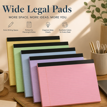 ✨ Premium Wide Legal Pads – More Space for Ideas, Plans & Creativity