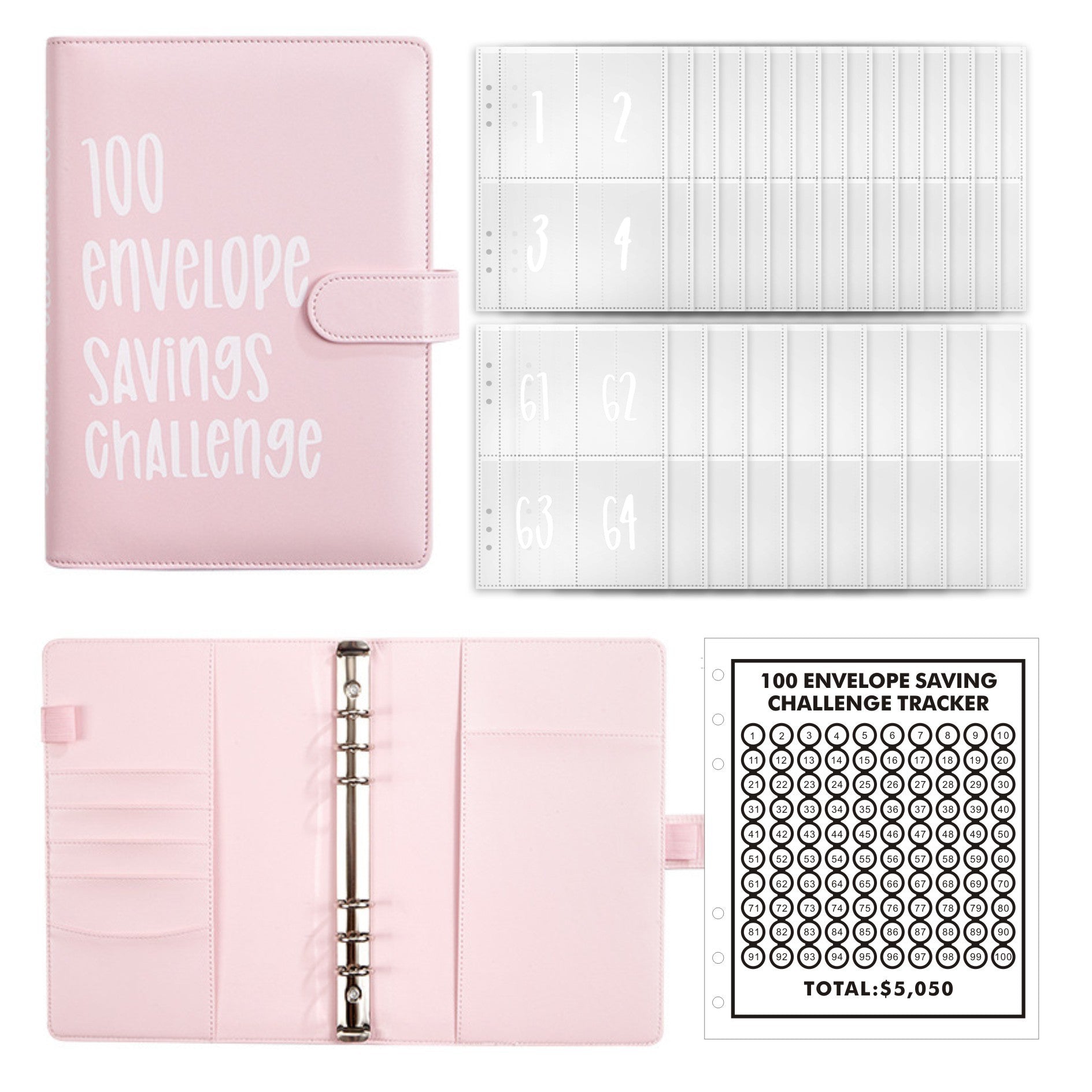 🔥New Year Sale 49% OFF-✉️100 Envelope Challenge Binder - elehancea
