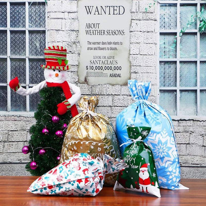 🎄Christmas Sales 49% OFF-Drawstring Christmas Gift Bags (Biodegradable)