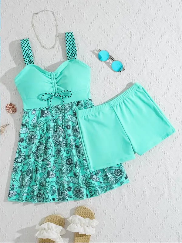 2025 Women's V Neck Swimdress👙